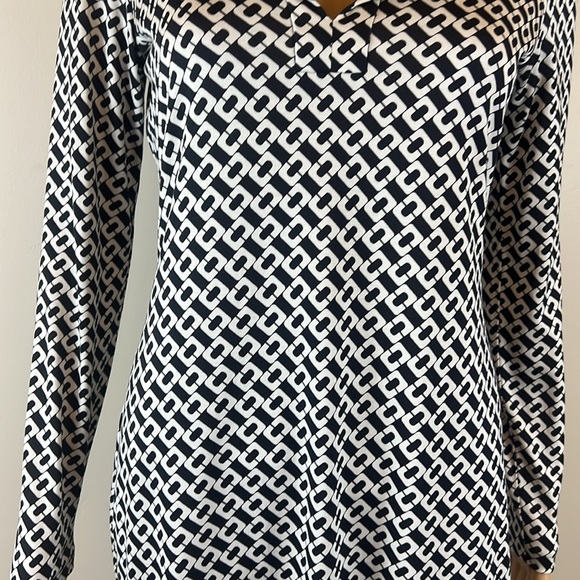 Diane Von Furstenberg DVF Reina Silk Chain Link Dress - Picture 7 of 11